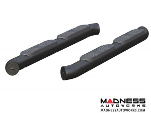 Jeep Wrangler JL Big Step Round Side Bars - Aluminum - 4"
